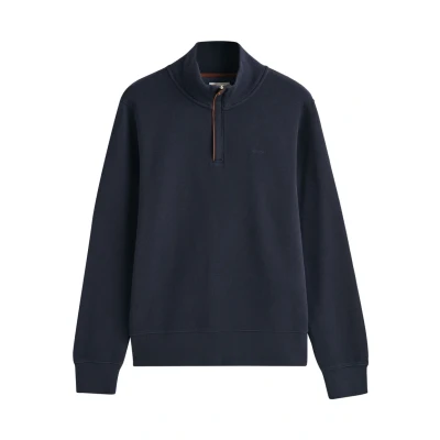 Afbeelding van Gant Halfzip Sacker Trui Navy maat XXL Heren Schipperstrui met Regular fit Pasvorm Stretch