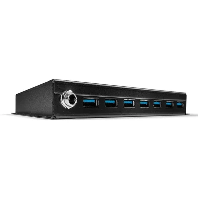Afbeelding van LINDY 7 Port USB 3.0 Metall hub poorten Zwart
