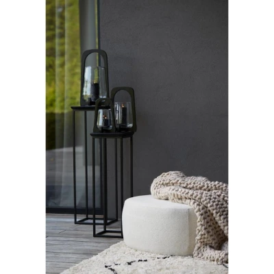 Afbeelding van Light &amp; Living Quenza zuil set van 2 zwart Metaal