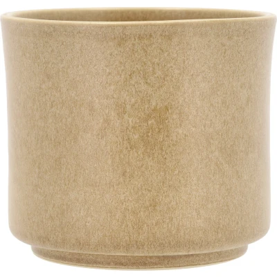 Afbeelding van Bloempot Villa Collection Leer Cream 15 x 13 cm