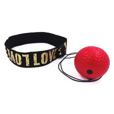 Afbeelding van INF hoofdband met reflexbal, vechtbal voor bokstraining, boksen, reflextraining, reactiebal, boksbal