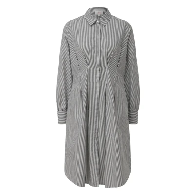 Afbeelding van s.Oliver Gestreiftes AUS Popeline Blousejurk, Dames, Maat: 38, Schwarz