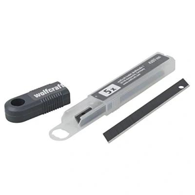 Afbeelding van Wolfcraft 4207000 Afbreekmesjes Profi Sharp 9 mm zwart 5 stuk(s)