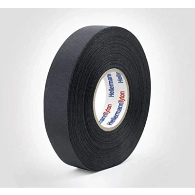 Afbeelding van HellermannTyton HTAPE PROTECT250 PET BK 712 10003 Textieltape (l x b) 25 m 19 mm 1 stuk(s)