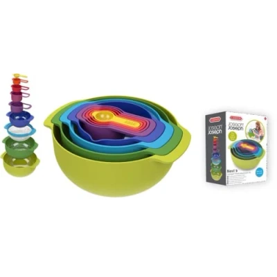 Afbeelding van Cefa Toys Joseph 01158 Set met 9 stapelbare meetkommen