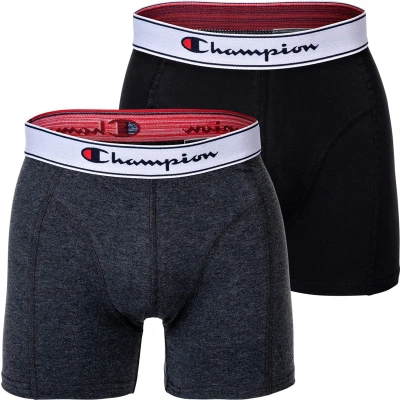 Afbeelding van Champion BOXER2ERPACKLOGO Onderbroeken, Heren, Maat: Small, Schwarz grau meliert
