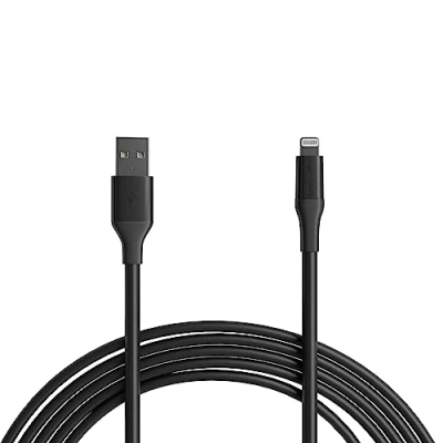 Afbeelding van Amazon Basics USB A naar Lightning oplaadkabel, MFi gecertificeerde oplader voor Apple iPhone 14, 13, 12, 11, X, Xs Pro, Pro Max, Plus, iPad, 3 m, zwart