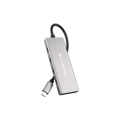 Afbeelding van Conceptronic HUBBIES17G interface hub USB 3.2 Gen 2 (3.1 2) Type C 10000 Mbit/s Grijs
