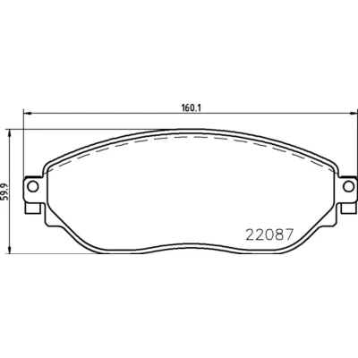 Afbeelding van Brembo Remblokset P 59 082