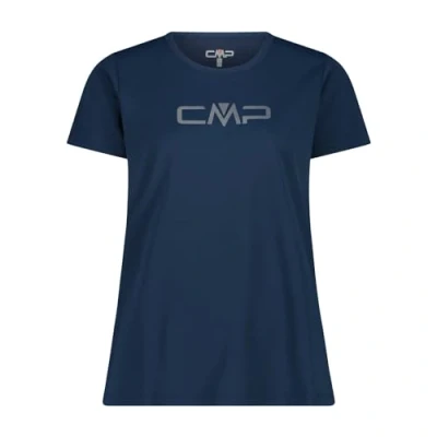 Afbeelding van CMP Dames T shirt, blauw grijs, maat 38, 38 NL