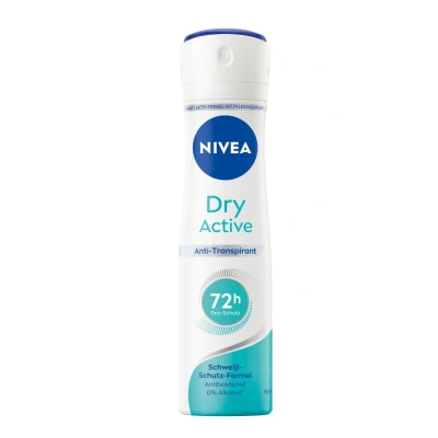 Afbeelding van NIVEA Deodorant Spray Dry Active 72u Bescherming/ 0% Alcohol 150ml