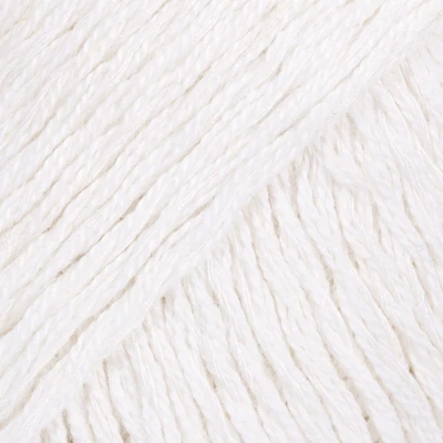 Afbeelding van DROPS Belle Uni Colour 01 wit Katoen Garen