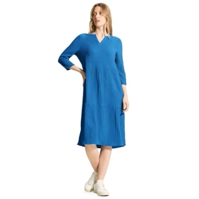Afbeelding van Cecil MIT Struktur Jurk, Dames, Maat: XS, Blau