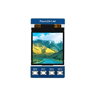 Afbeelding van Waveshare 1.44inch LCD Display Module for Raspberry Pi Pico 65K RGB Colors 128x128 Pixels Embedded ST7735S Driver Using SPI Bus Comes with C/C++ and MicroPython Demo
