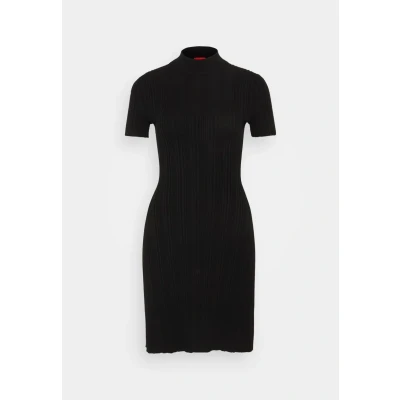 Afbeelding van HUGO Sareply Gebreide jurk, Dames, Maat: XS, Black