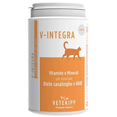 Afbeelding van Volwassen en Oudere kat Compleet supplement rijk aan vitamines mineralen, voor het thuisdieet van de 200 g Made in Italy