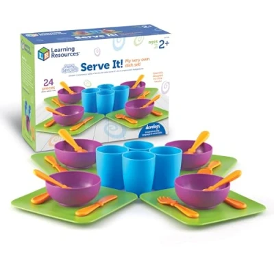 Afbeelding van Learning Resources New Sprouts Serveer Het! Mijn Heel Eigen Schotel Set