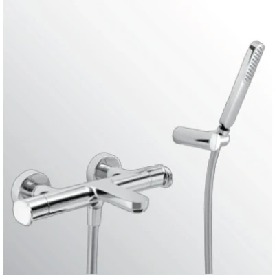 Afbeelding van Huber Levity Douchethermostaat met handdoucheset Chroom LY.D21010.21