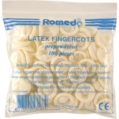 Afbeelding van Romed VingerCondooms Latex Large 100 stuks