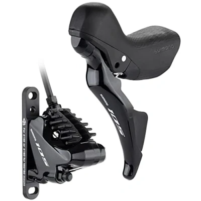 Afbeelding van Shimano Schijfremset 105 St m7025 Links Voor 3 Vinger Zwart