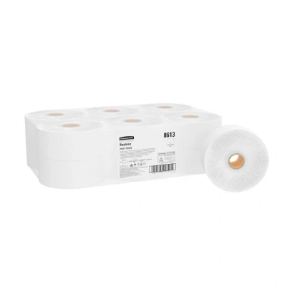 Afbeelding van Hostess 8613 Toiletpapier Jumbo 1 laags Wit