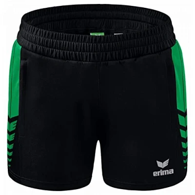Afbeelding van Six Wings worker short dames zwart/smaragd / 42