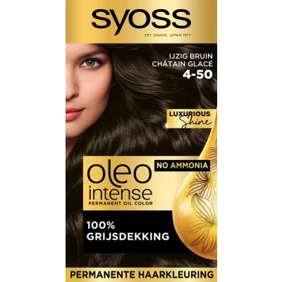 Afbeelding van Syoss Color Oleo Intense 4 50 IJzig bruin haarverf 1 set