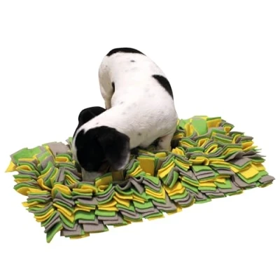 Afbeelding van Kerbl Snuffelkleed Geel/Groen/Grijs 70x50cm