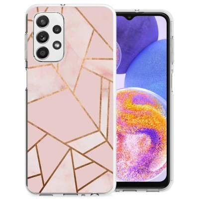 Afbeelding van Samsung Galaxy A23 (5G) Hoesje Siliconen en TPU (zacht) iMoshion Softcase/Backcover Roze Telefoonhoesje
