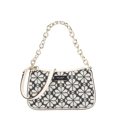 Afbeelding van kate spade new york Jolie Flower Jacquard Small Convertible Crossbody Handtas, Dames, Maat: One Size, Charcoal grey multi