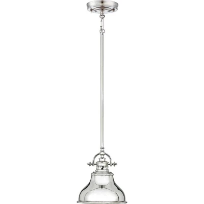 Afbeelding van Quoizel LED Pendelarmatuur Emery 1X E27 Max 60W Dimbaar Imperial Silver