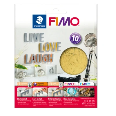 Afbeelding van Fimo Bladmetaal goud 10 vel 8781 11