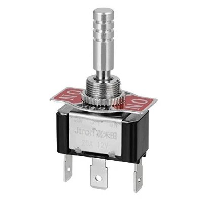 Afbeelding van Jtron tuimelschakelaar 12V 20A 3P SPDT ON OFF 3 polig rocker voor auto vrachtwagen (ON ON)