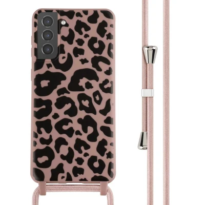 Afbeelding van Samsung Galaxy S21 Plus Hoesje Siliconen en TPU (zacht) iMoshion Softcase/Koordhoesje/Backcover Roze Telefoonhoesje