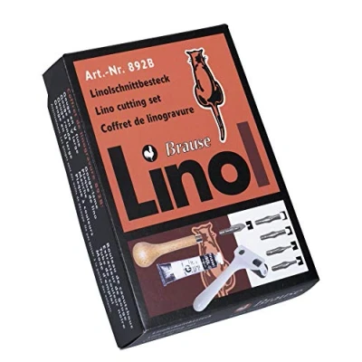 Afbeelding van Douche 892B complete set voor linolsnijding, ideaal beginners, 1