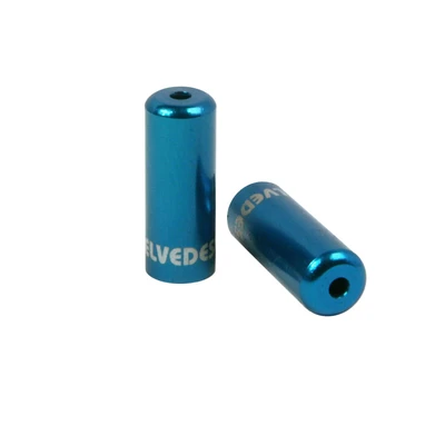 Afbeelding van Elvedes Kabelhoedje 4,2mm aluminium blauw (10st)