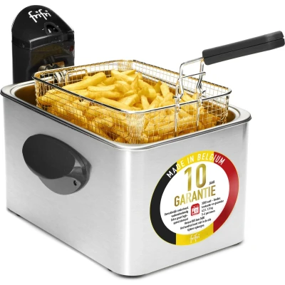 Afbeelding van Frifri 5848 DuoG&amp;V Frituurpan 4,5L 3200W Koolstof geur en vetfilter Aluminium