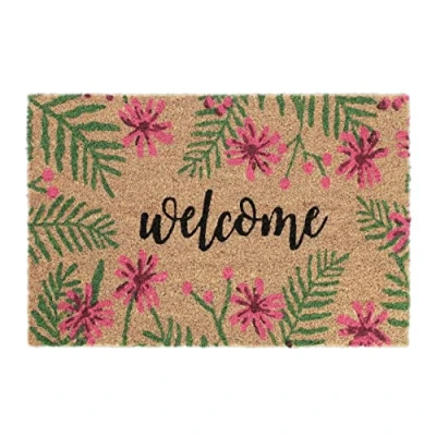 Afbeelding van deurmat kokos met tekst welcome 40 x 60 cm weerbestendig binnen buiten