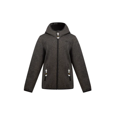 Afbeelding van Gebreid fleecejack DREIMASTER 110 / Grijs Melange 100% Polyester