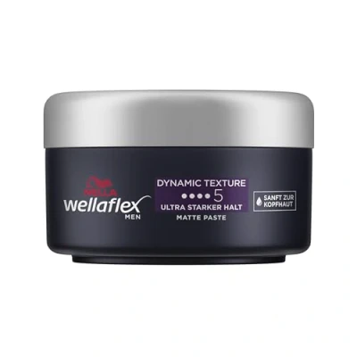 Afbeelding van Wellaflex Dynamic Texture matte Styling Paste, stylingpasta, ultra sterke grip, afwerking, dermatologisch getest, 75 ml