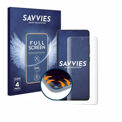 Afbeelding van Savvies Screenprotector voor Xiaomi Poco X7 Pro Folie Beschermfolie transparant volledig dekking (4 Stuks)