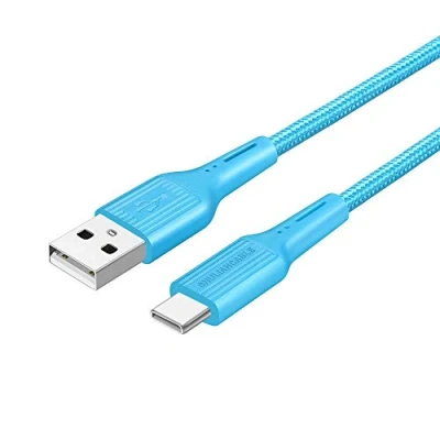 Afbeelding van SHULIANCABLE USB C kabel, type oplaadkabel en datakabel, Fast Charge Sync, snellaadkabel, compatibel met Samsung Galaxy S10/S9/S8, Huawei (1 m, blauw)