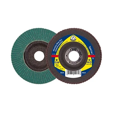Afbeelding van Lamellenschuurschijf 125x22mm (edel)staal K120 konisch