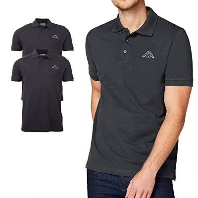 Afbeelding van Kappa Herren Poloshirt Venist Men 2er Pack 707468 Asphalt L