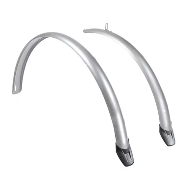 Afbeelding van Eurofender Kunststof spatborden set 28 inch zilver