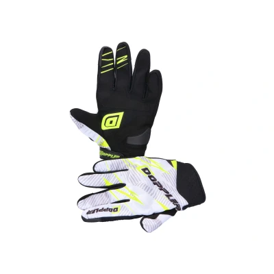 Afbeelding van Doppler handschoenen wit/geel maat M motor scooter