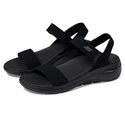 Afbeelding van Skechers Sandalen, Dames, Maat: 41, Zwart Textiel