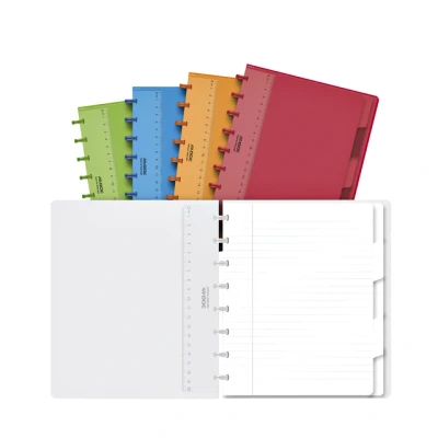 Afbeelding van Schrift Adoc A5 lijn 144blz 90gr PP assorti