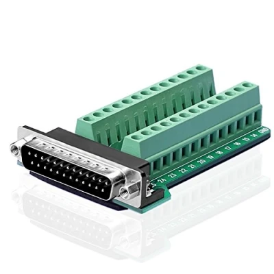 Afbeelding van SIENOC D SUB DB25 G2 plug 25Pin breakout naar PCB terminal connector (DB25 terminals)