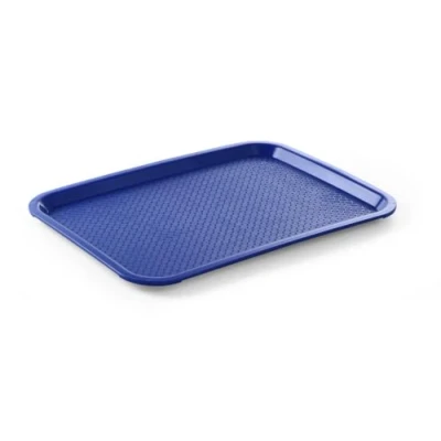 Afbeelding van HENDI Fastfood dienblad, medium, temperatuurbestendig tot 80 C, 305x415x(H)20mm, polypropyleen, blauw